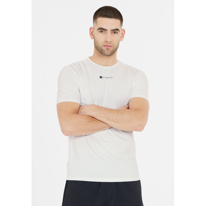 VIRTUS Roger V2 M Hyperstretch S/S Tee T-shirt 1002 White