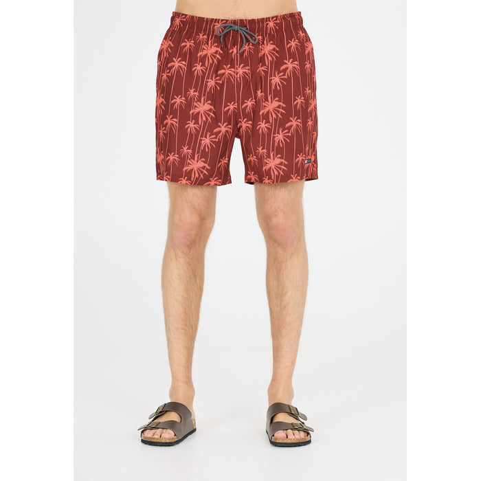 CRUZ Rohan M Mid Thigh Boardshorts Boardshorts Print 3633 Red Palm