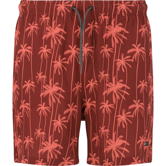 CRUZ Rohan M Mid Thigh Boardshorts Boardshorts Print 3633 Red Palm