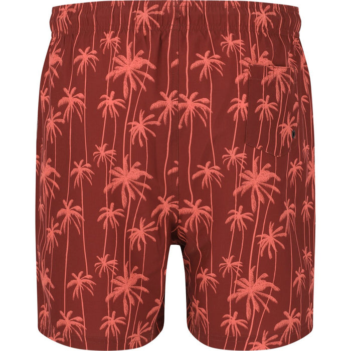 CRUZ Rohan M Mid Thigh Boardshorts Boardshorts Print 3633 Red Palm