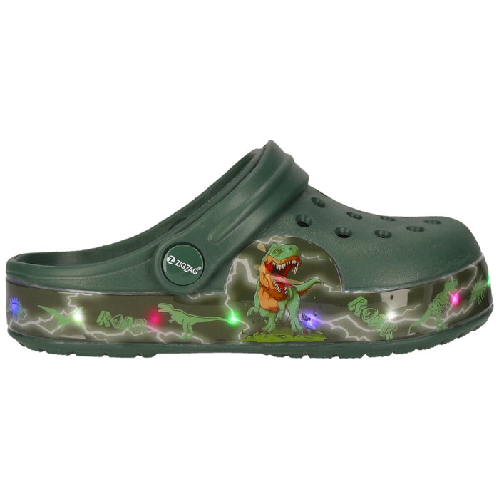ZIGZAG Runix Closed Kids Sandal W/lights Sandal 3175 Trekking Green