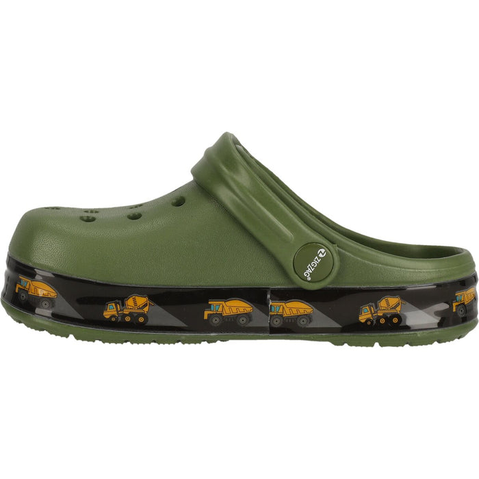 ZIGZAG Runix Closed Kids Sandal W/lights Sandal 3232 Loden Green