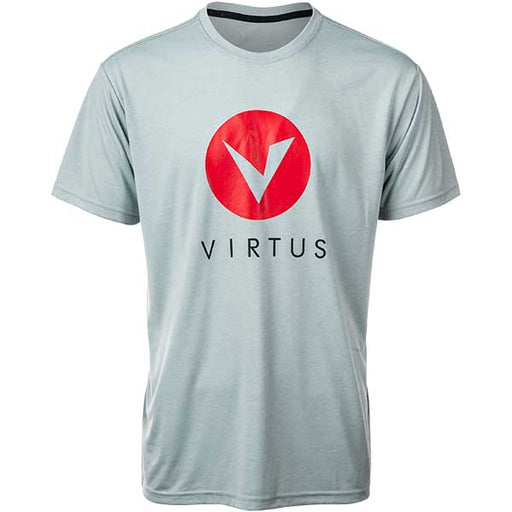 VIRTUS! Sagay M Melange Logo Tee T-shirt 1005 Light Grey Melange