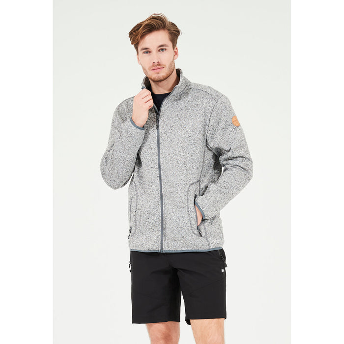 WHISTLER Sampton M Melange Fleece Jacket Fleece 1005B Light Grey Melange