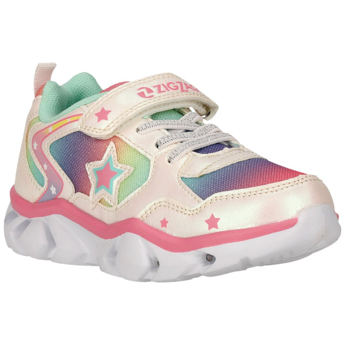 ZIGZAG Saserta Kids Shoe w/Lights Shoes 1002 White