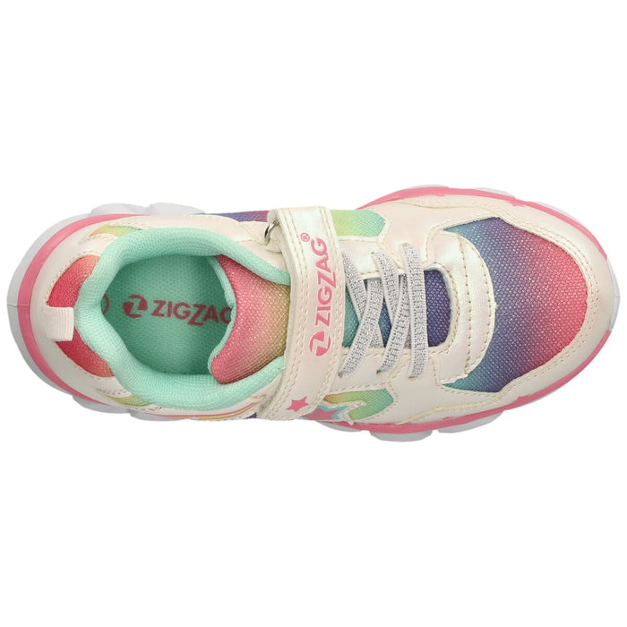 ZIGZAG Saserta Kids Shoe w/Lights Shoes 1002 White