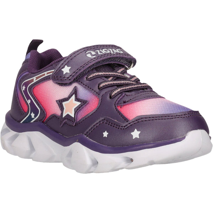 ZIGZAG Saserta Kids Shoe w/Lights Shoes 4411 Grape Compote