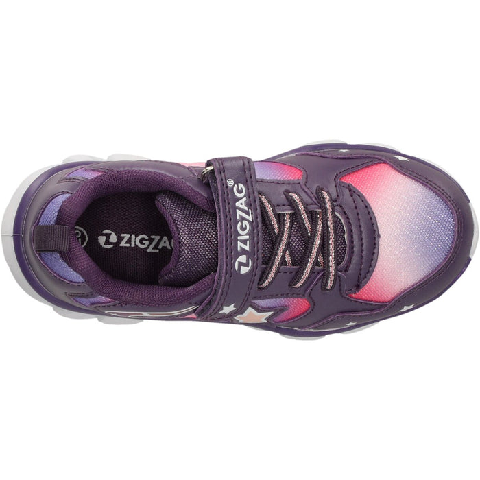 ZIGZAG Saserta Kids Shoe w/Lights Shoes 4411 Grape Compote