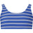 CRUZ Shellie Jr. Printed Bikini Top Swimwear Print 3577 Blue stripe