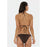 ATHLECIA Sherrill W Triangle Bikini Top Swimwear 1294 Chocolate Torte