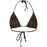 ATHLECIA Sherrill W Triangle Bikini Top Swimwear 1294 Chocolate Torte