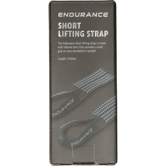 ENDURANCE Short Lifting strap Fitness equipment 1001 Black