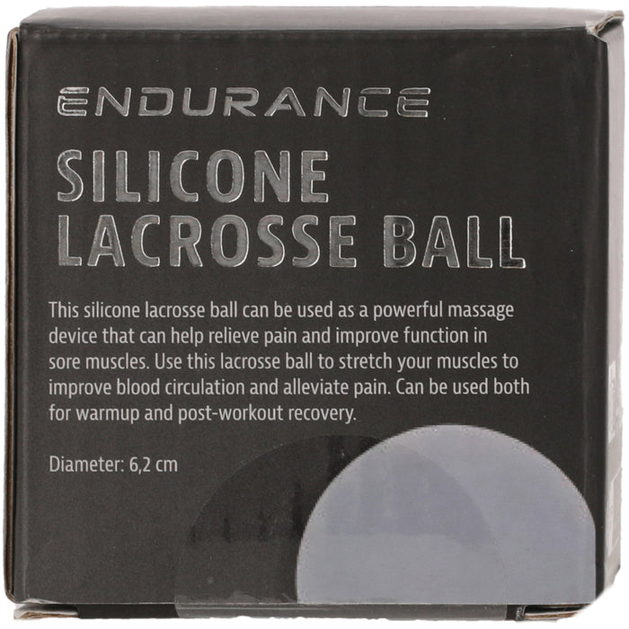 ENDURANCE Silicone Lacrosse Ball Fitness equipment 1012 Charcoal Gray