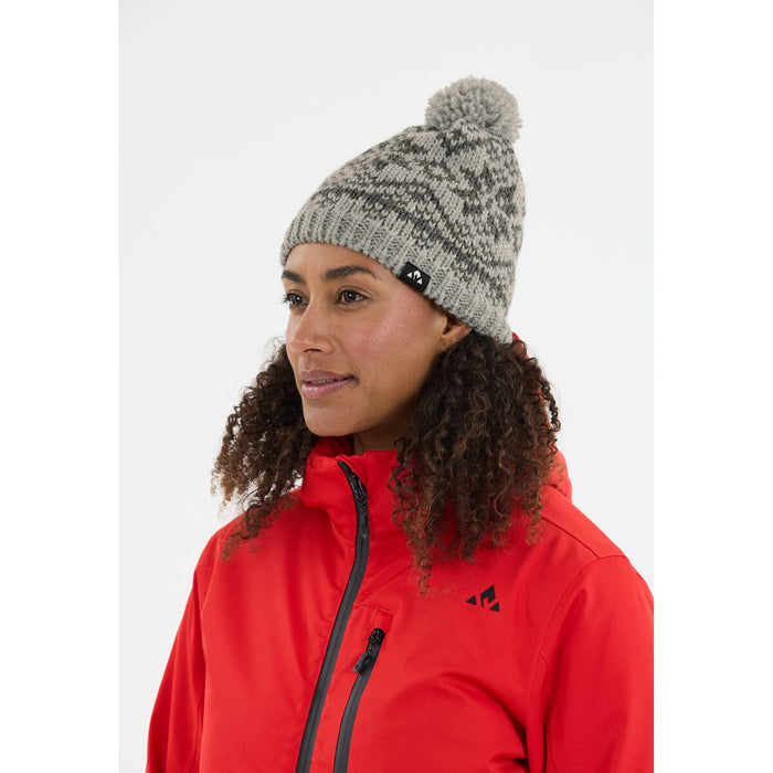WHISTLER Snowbeam Knitted Hat Hoods 1005 Light Grey Melange