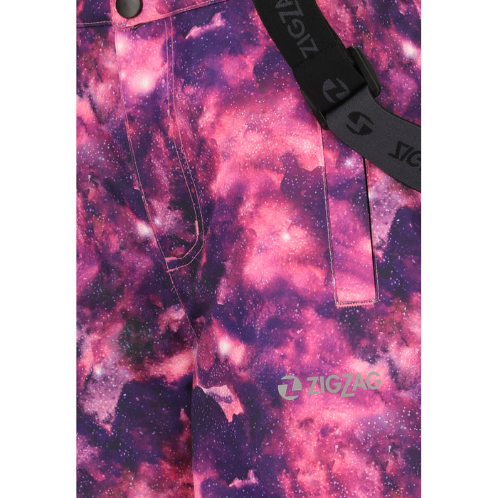 ZIGZAG Soho Printed Ski Pant W-PRO 10000 Pants 4078 Dark Purple