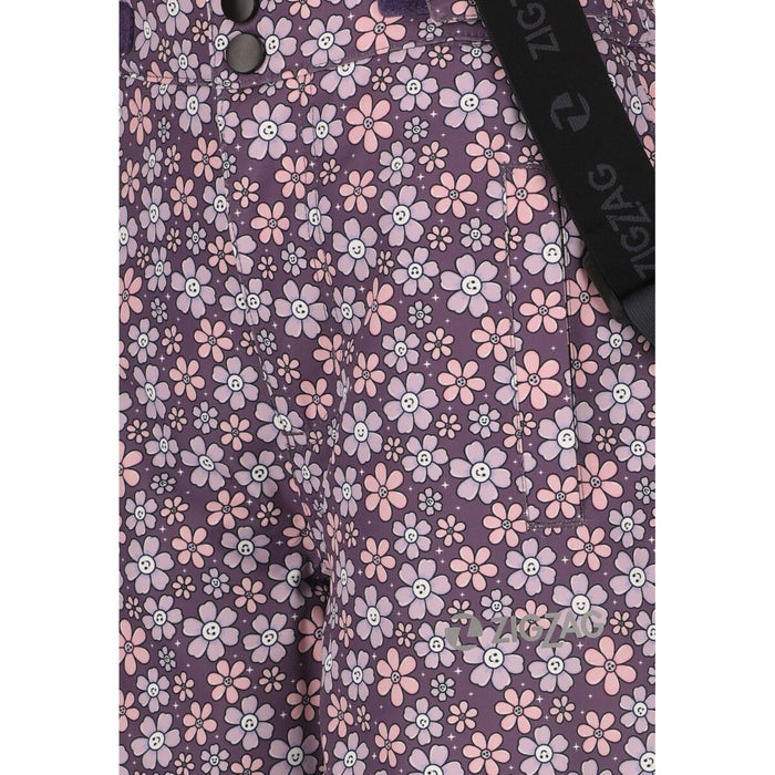 ZIGZAG Soho Printed Ski Pant W-PRO 10000 Pants 4411 Grape Compote