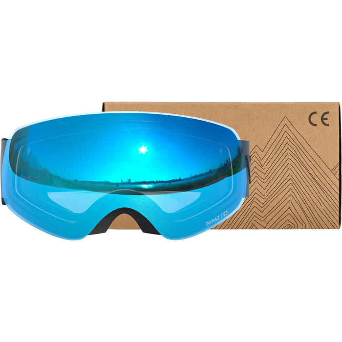 WHISTLER Sorlin Topaz Jr. Spherical Ski Goggle Ski goggle 1001SB Black / Swiss Blue