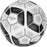 REZO Sphera Football Ball 1012 Charcoal Gray
