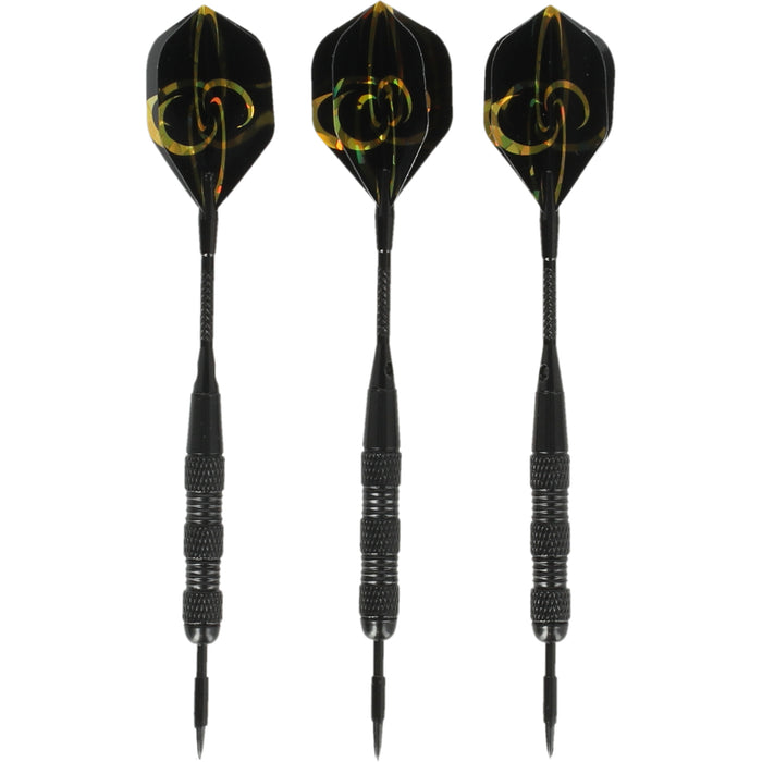 REZO Steel Darts w/ Aluminum Shafts 3pcs Accessories 1001 Black
