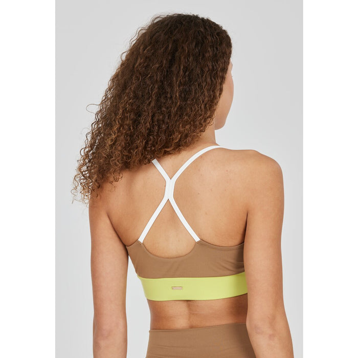 ATHLECIA Sukey W Color Block Bra Sports Bra 1145 Whisper White