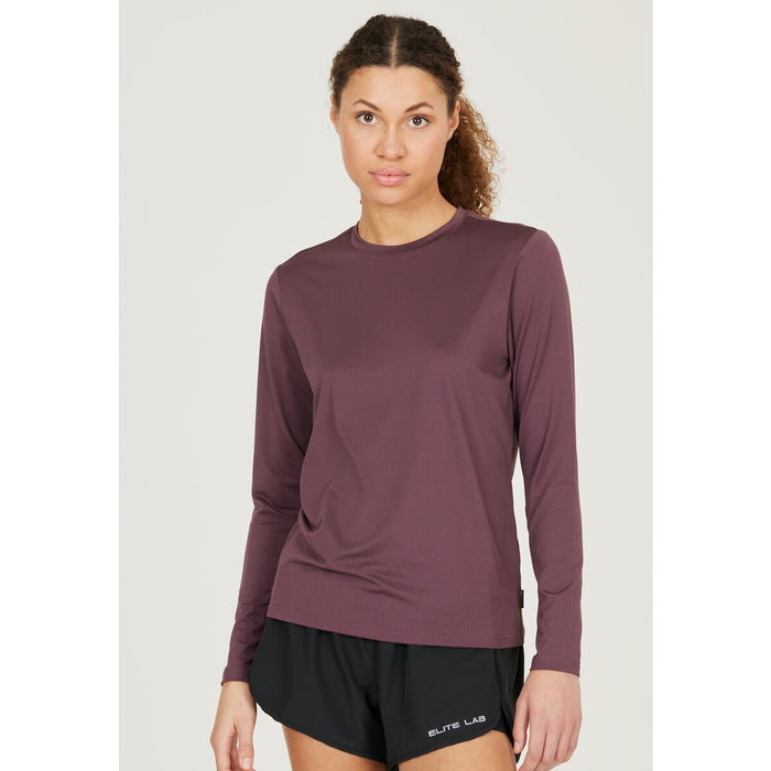 ELITE LAB Sustainable X1 Elite W L/S Tee T-shirt 4261 Huckleberry