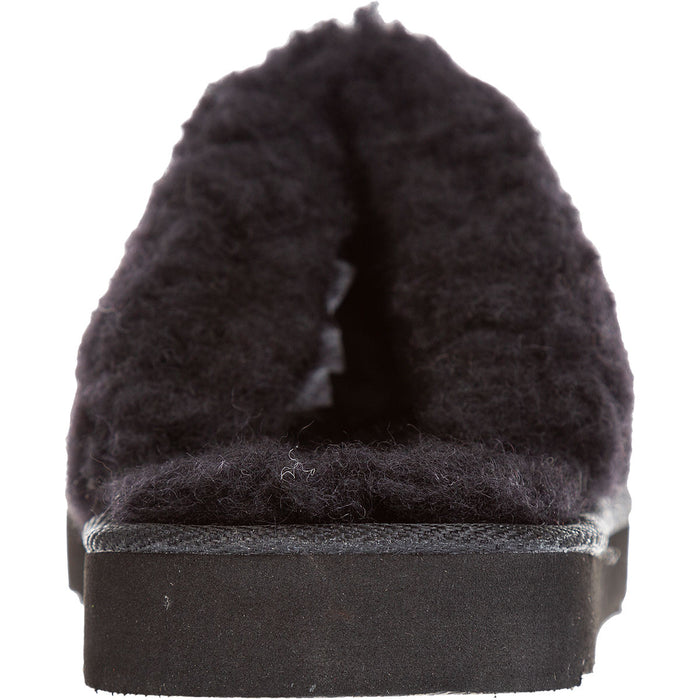 MOLS Tamara W Warm Leather Slipper Shoes 1001 Black