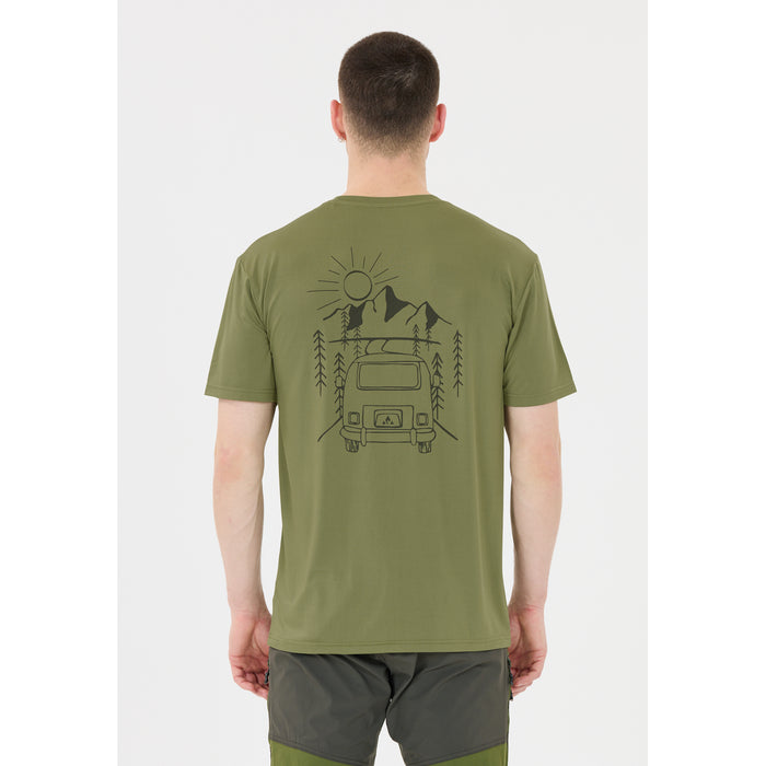 WHISTLER Tergo M Printed Tee T-shirt 3232 Loden Green
