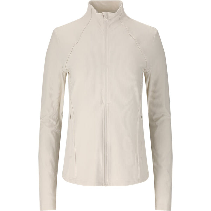 ATHLECIA Thrine W Rib Full Zip Midlayer 1207 Vaporous Gray