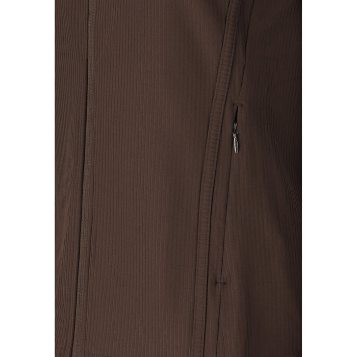 ATHLECIA Thrine W Rib Full Zip Midlayer 1294 Chocolate Torte