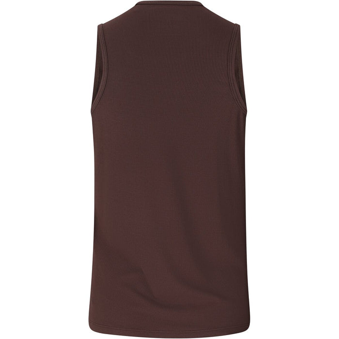 ATHLECIA Tinashe V2 W Halterneck Rib Top Top 1294 Chocolate Torte