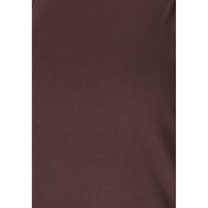 ATHLECIA Tinashe V2 W Halterneck Rib Top Top 1294 Chocolate Torte