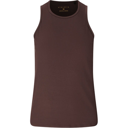 ATHLECIA Tinashe V2 W Halterneck Rib Top Top 1294 Chocolate Torte