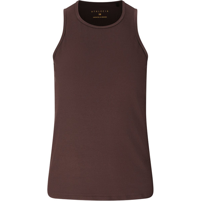 ATHLECIA Tinashe V2 W Halterneck Rib Top Top 1294 Chocolate Torte