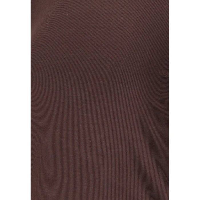 ATHLECIA Tinashe V2 W Rib LS Tee T-shirt 1294 Chocolate Torte