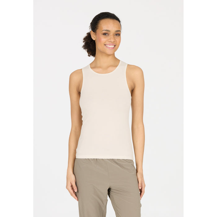 ATHLECIA Tinashe W Halterneck Rib Top T-shirt 1207 Vaporous Gray