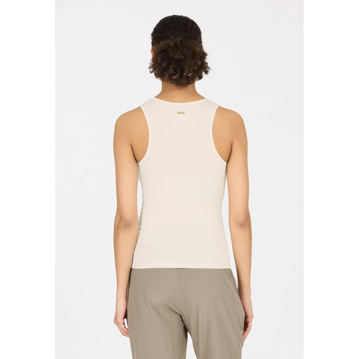 ATHLECIA Tinashe W Halterneck Rib Top T-shirt 1207 Vaporous Gray