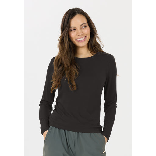 ATHLECIA Tinashe W Rib L/S Tee T-shirt 1001 Black