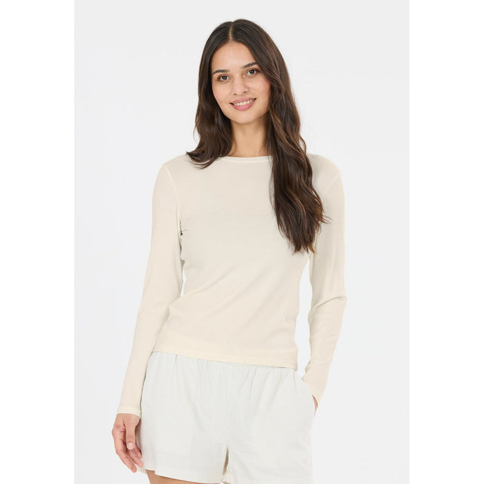 ATHLECIA Tinashe W Rib L/S Tee T-shirt 1207 Vaporous Gray