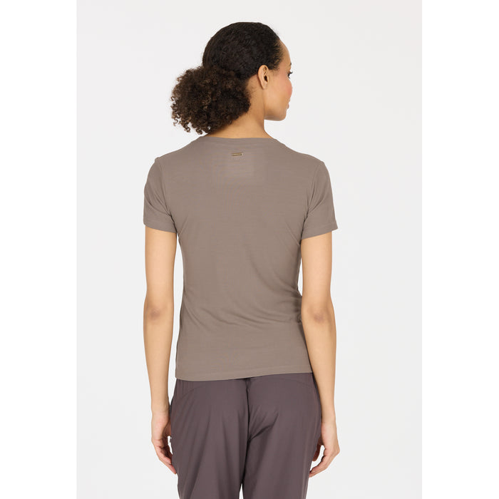ATHLECIA Tinashe W Rib S/S Tee T-shirt 1292 Greige