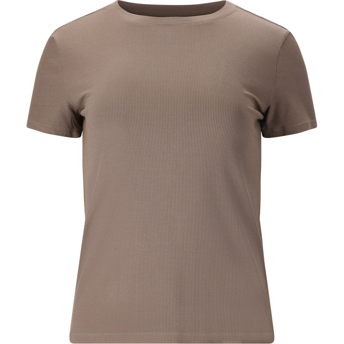 ATHLECIA Tinashe W Rib S/S Tee T-shirt 1292 Greige