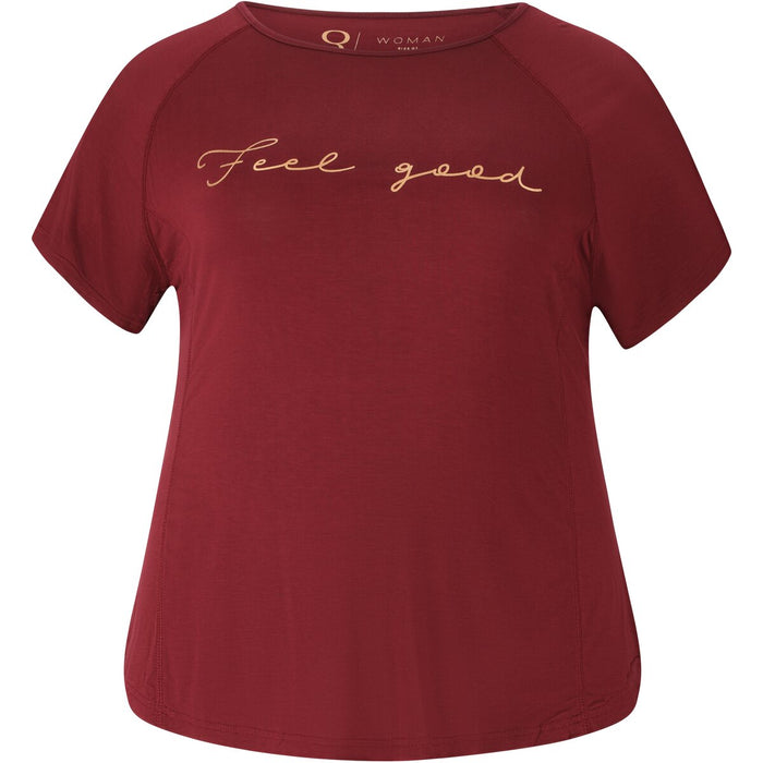 Q SPORTSWEAR Tinine W Tee T-shirt 4132 Tawny Port