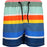 CRUZ Toby Jr. Mid Thigh Boardshorts Boardshorts Print 3624 Rainbow Stripe