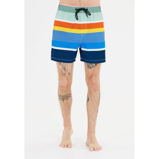 CRUZ Toby M Mid Thigh Boardshorts Boardshorts Print 3624 Rainbow Stripe