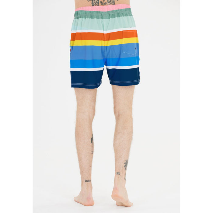 CRUZ Toby M Mid Thigh Boardshorts Boardshorts Print 3624 Rainbow Stripe