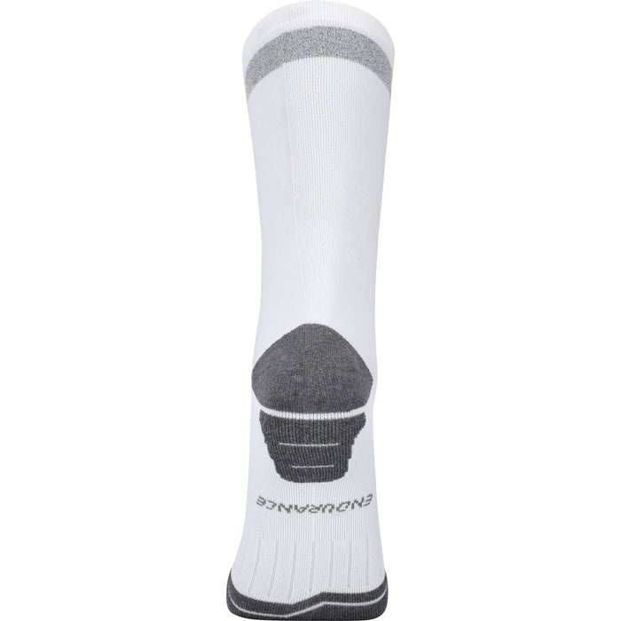 ENDURANCE Torent Reflective Mid Length Running Socks Socks 1002 White