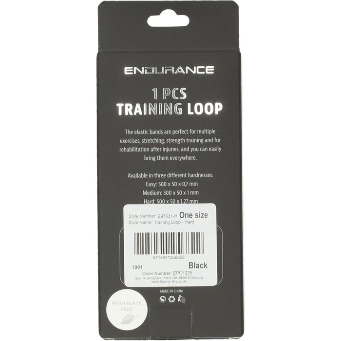 ENDURANCE Training Loop - Hard Fitness equipment 1001 Black