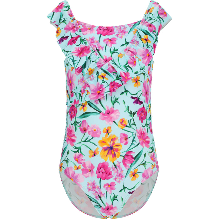ZIGZAG Tropical Swimsuit Swimwear Print 3702 Blue