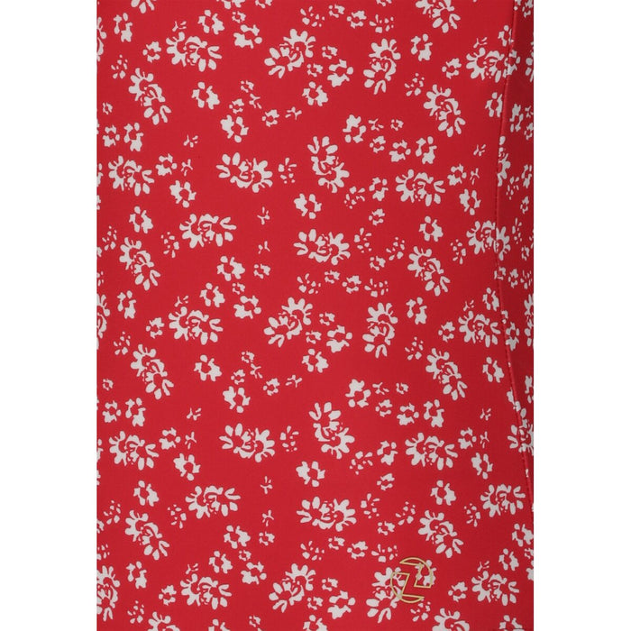ZIGZAG Tropical Swimsuit Swimwear Print 3786 Red flowers