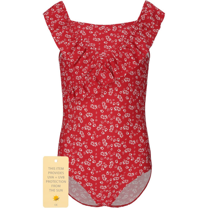 ZIGZAG Tropical Swimsuit Swimwear Print 3786 Red flowers