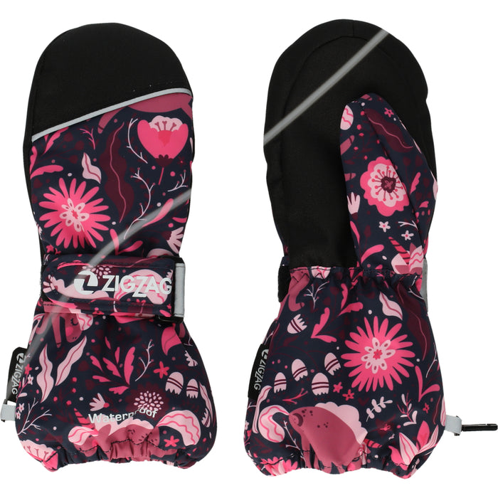 ZIGZAG True Printed Mittens Gloves 4368 Red Violet